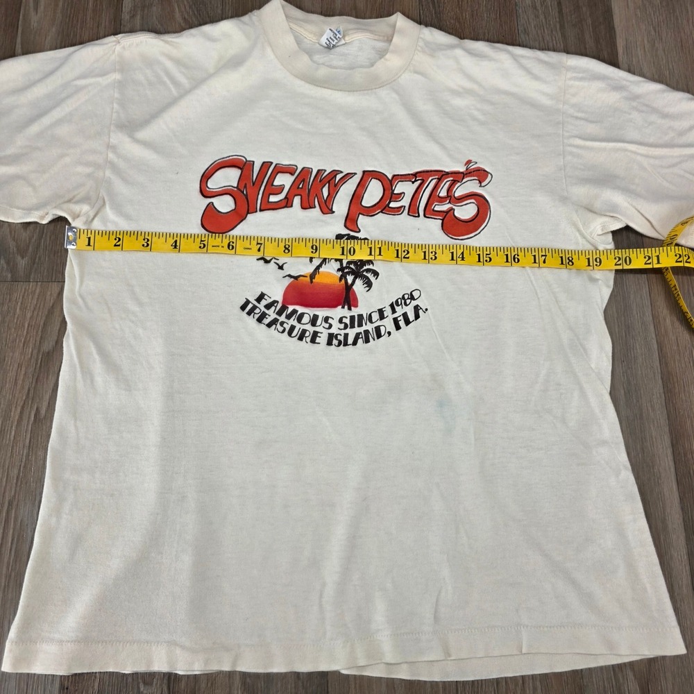 Vintage Sneaky Pete's Treasure Island Florida T Shirt Belton Single Stitch Large - Picture 8 of 10